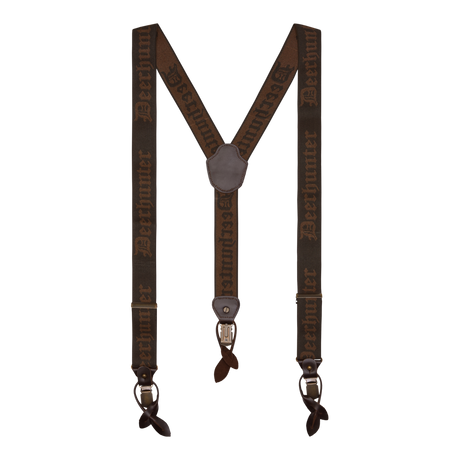 Deerhunter Combi Braces with button and clips, walnut