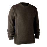 Deerhunter Sheffield Knit with O-neck, dark elm