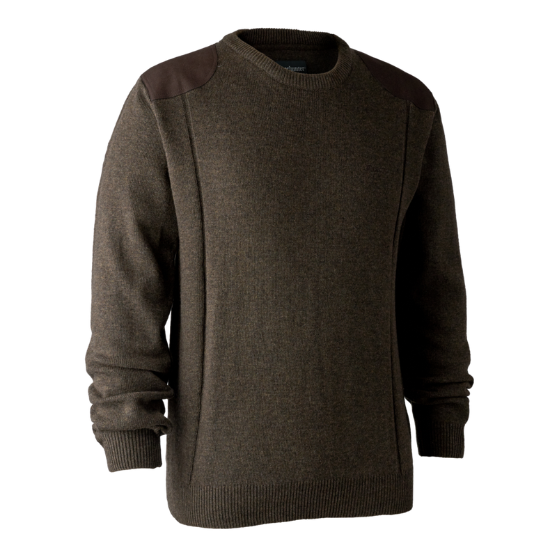 Afbeelding laden in Galerijviewer, Deerhunter Sheffield Knit with O-neck, dark elm
