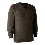 Deerhunter Sheffield Knit with V-neck, dark elm