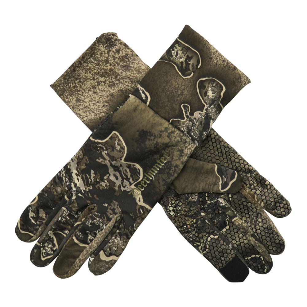 Deerhunter Excape gloves with silicone grip, real tree excape
