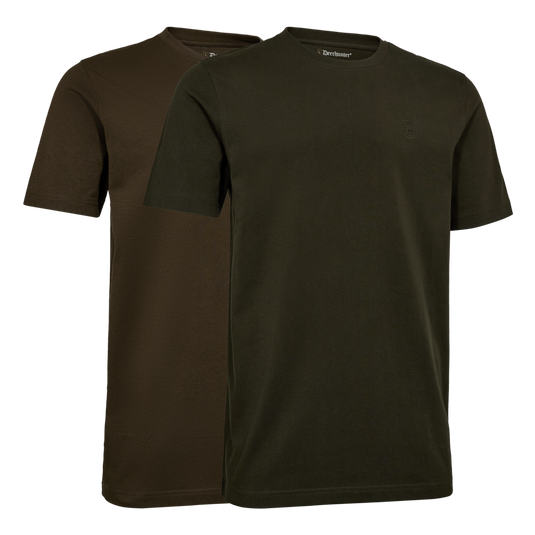 Deerhunter 2-Pack T-shirt, fallen leaf/timber
