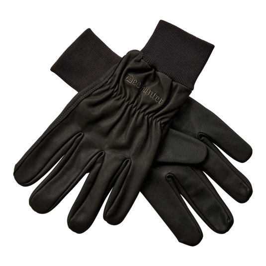 Deerhunter Leather Gloves, wood