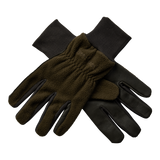 Deerhunter Fleece Gloves with Leather, art green