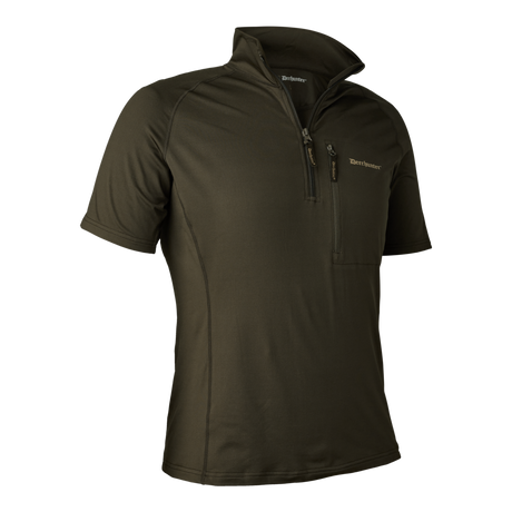 Deerhunter Excape Insulated T-shirt with zip-neck, art green