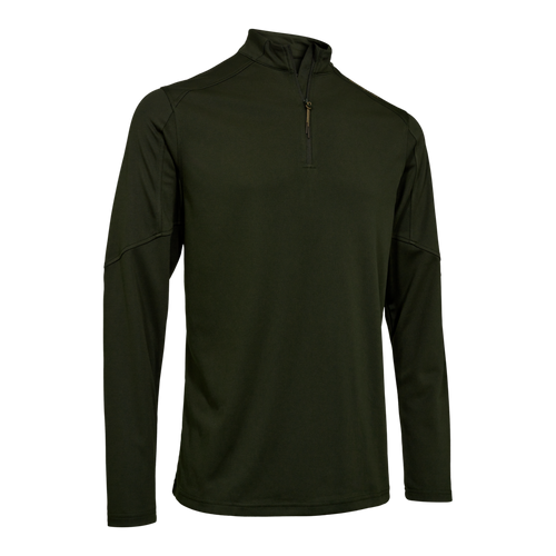 Deerhunter Climate 1/2-Zip T-shirt L/S with 37,5 technology, forest ember