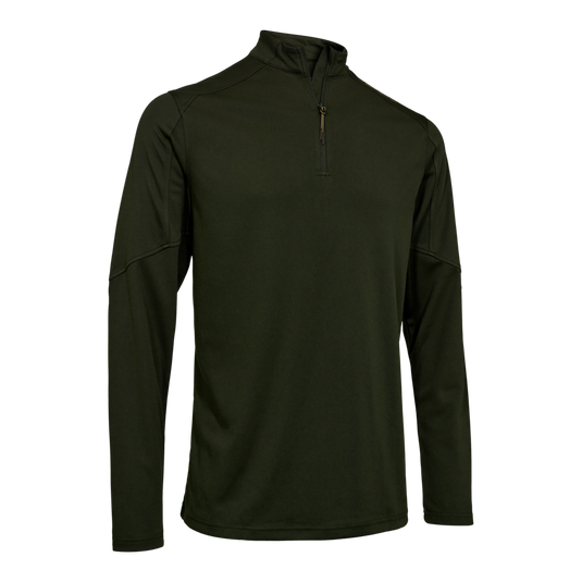 Deerhunter Climate 1/2-Zip T-shirt L/S with 37,5 technology, forest ember