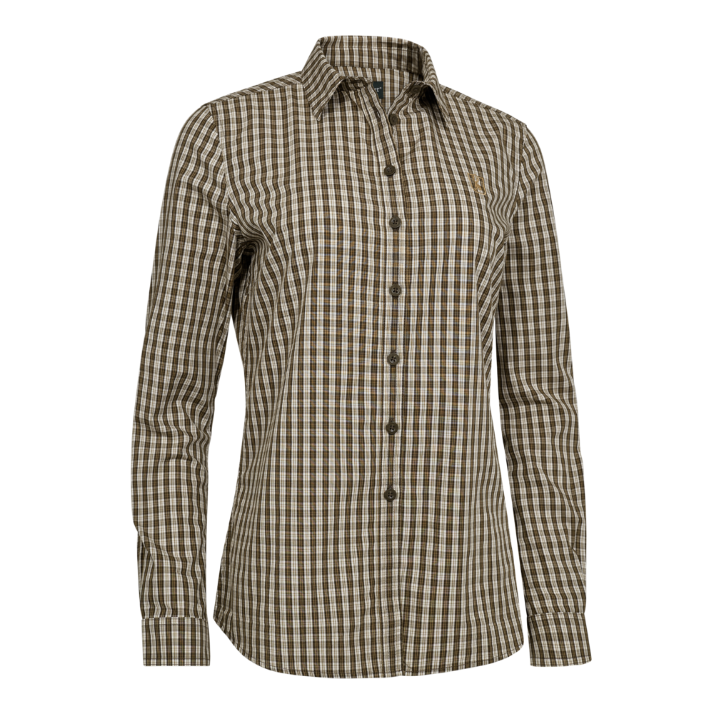 Lady Bridget Shirt - Brown Check