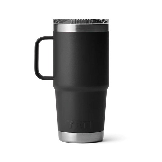 Yeti Rambler met stronghold deksel, reismok, 20 oz/591 ml, black