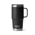Yeti Rambler met stronghold deksel, reismok, 20 oz/591 ml, black