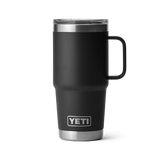 Yeti Rambler met stronghold deksel, reismok, 20 oz/591 ml, black