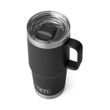 Yeti Rambler met stronghold deksel, reismok, 20 oz/591 ml, black