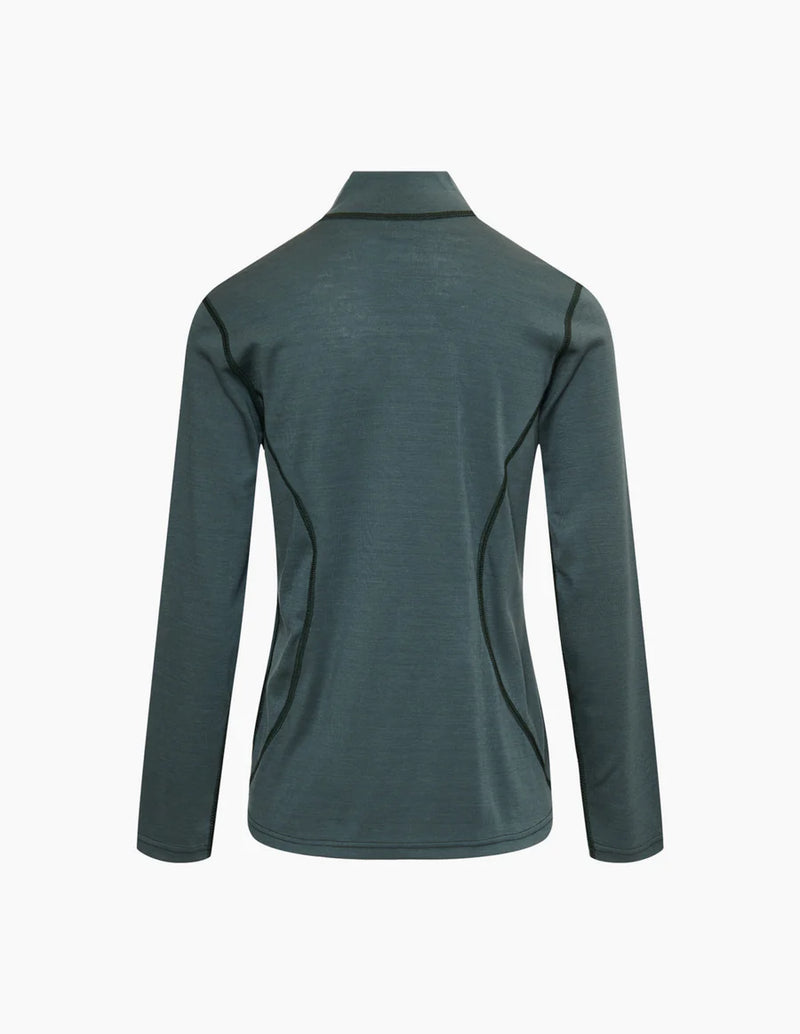 Afbeelding laden in Galerijviewer, Merino Performance WoolTech 240 Hybrid Ladies, midlayer jack, green
