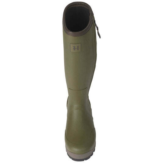 Härkila Forester Zip Rubber Boot, dark olive