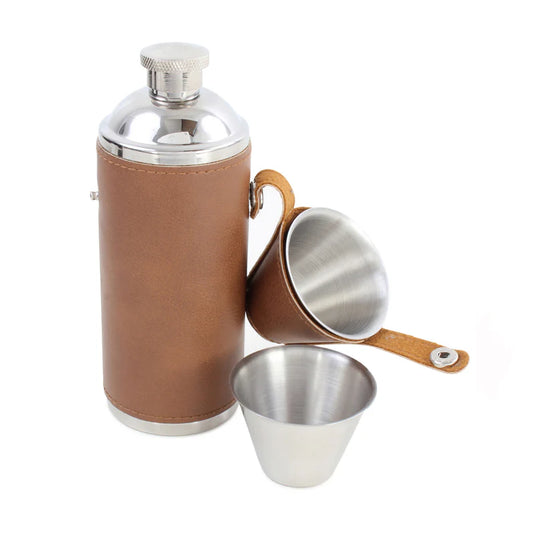 David Aster heupflacon met bekertjes