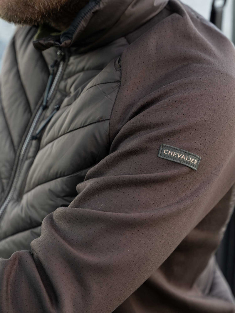 Afbeelding laden in Galerijviewer, Hunter Hybrid Jacket Men - Leather Brown
