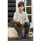 Seeland Parkin Kids Shirt - Ecru Check