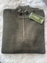 Foresta Kent herentrui met halve rits, olive