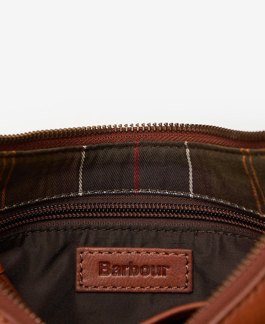 Barbour Laire Leather Sling Bag, brown