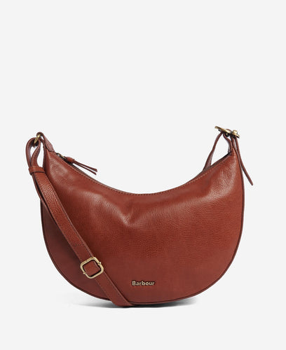 Barbour Laire Leather Sling Bag, brown