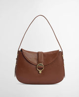 Barbour Alder Leather Shoulder Bag Brown