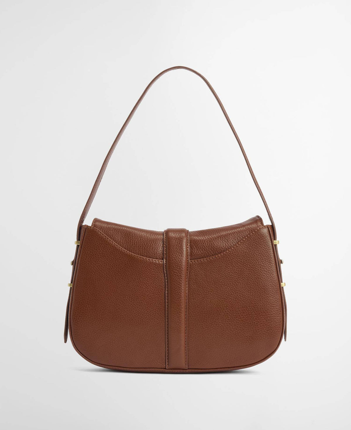 Barbour Alder Leather Shoulder Bag Brown