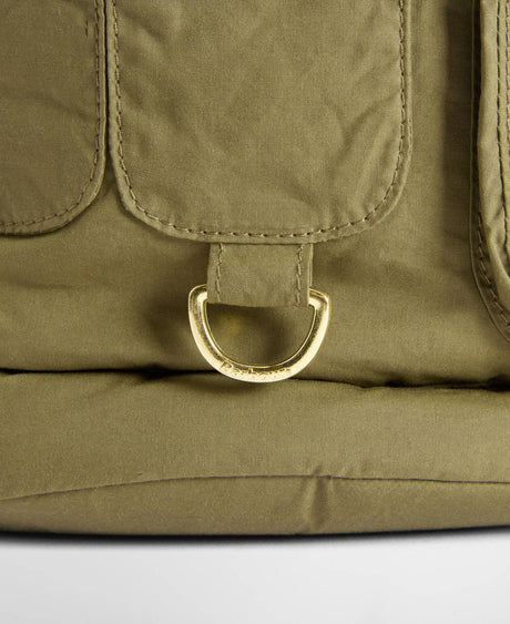 Mia Drawstring Tote Bag - Dusky Green