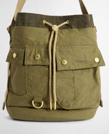 Mia Drawstring Tote Bag - Dusky Green