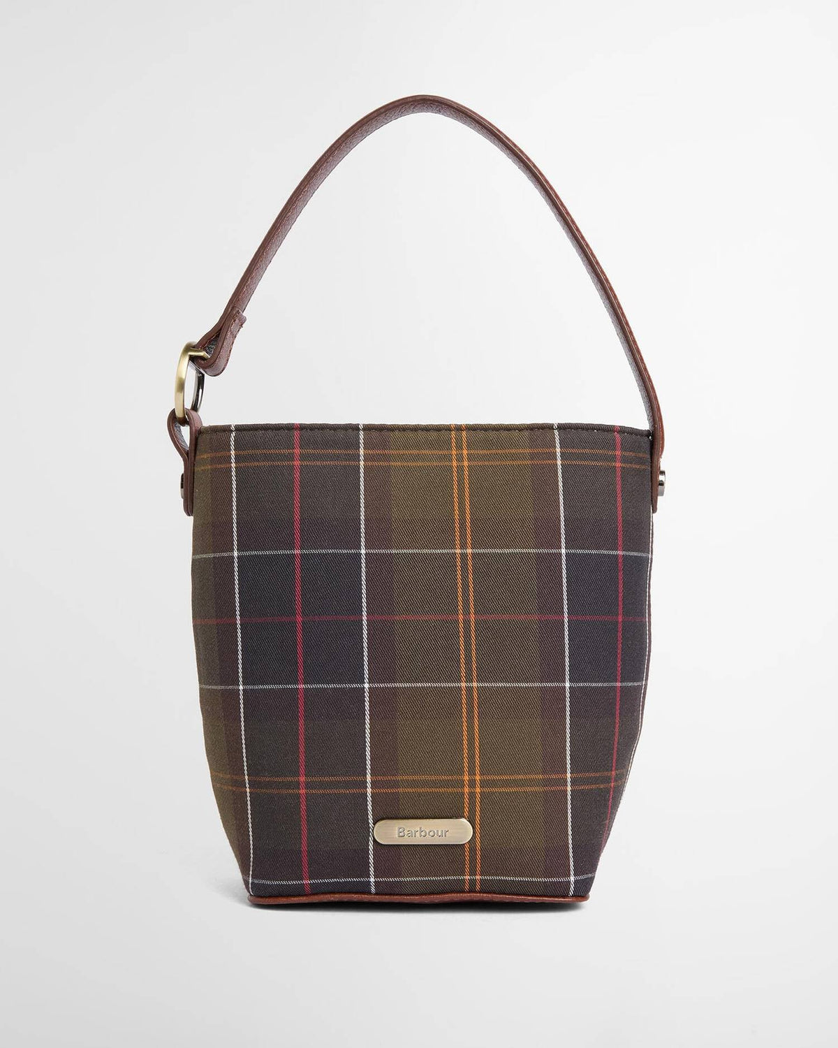 Barbour Cedar Mini Tartan Bucket Bag, classic tartan