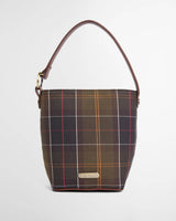 Barbour Cedar Mini Tartan Bucket Bag, classic tartan