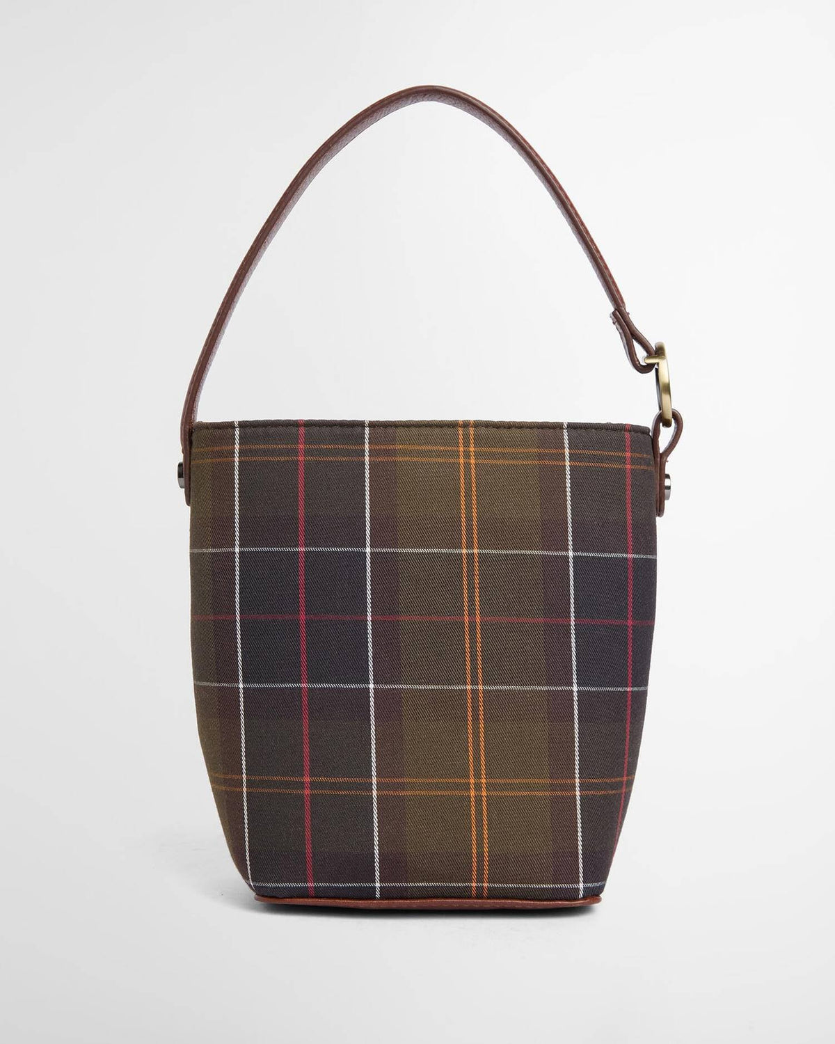 Barbour Cedar Mini Tartan Bucket Bag, classic tartan