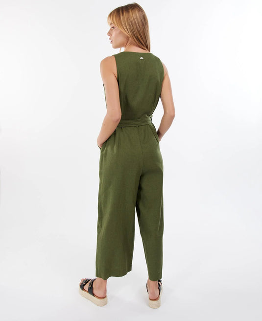 Barbour Amelda Jumpsuit, mossgreen