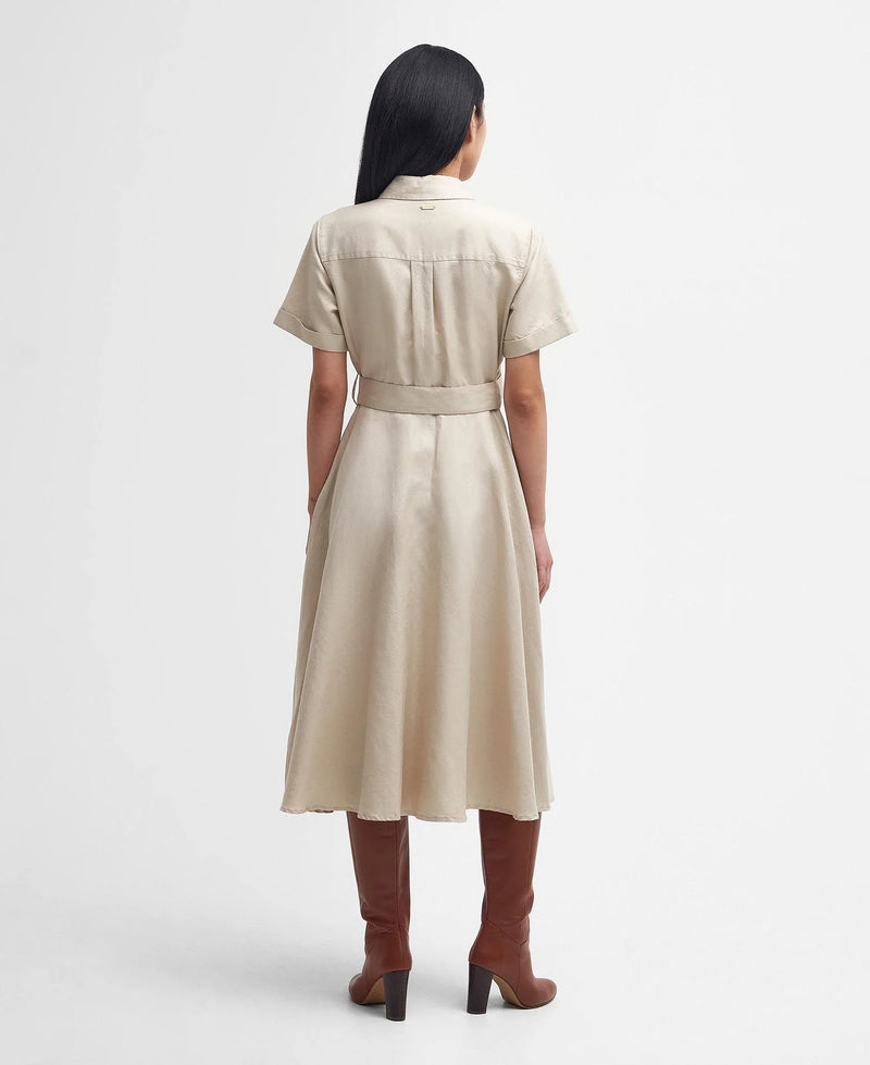 Load image into Gallery viewer, Barbour Margaret Midi Dress, safari
