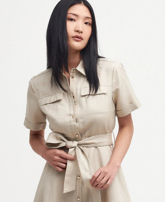 Barbour Margaret Midi Dress, safari