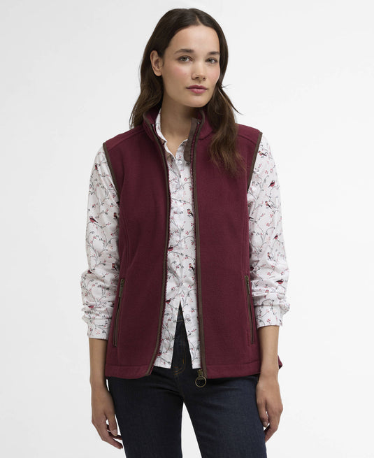 Country Colton Fleece Gilet - Port