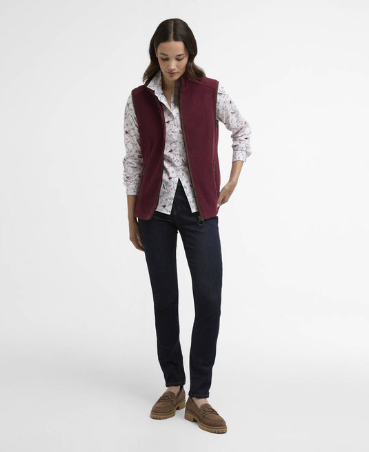 Country Colton Fleece Gilet - Port