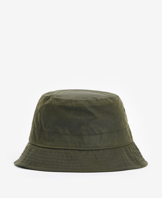 Barbour Belsay Wax Bucket Hat, archief olive