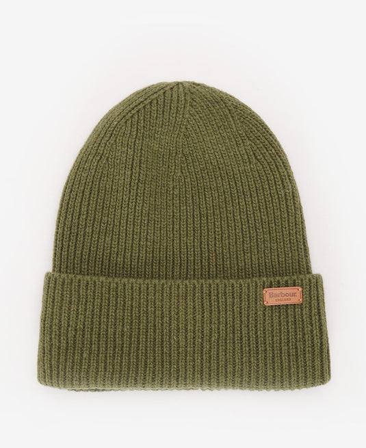 Barbour Amble Beanie Hat, dark moss