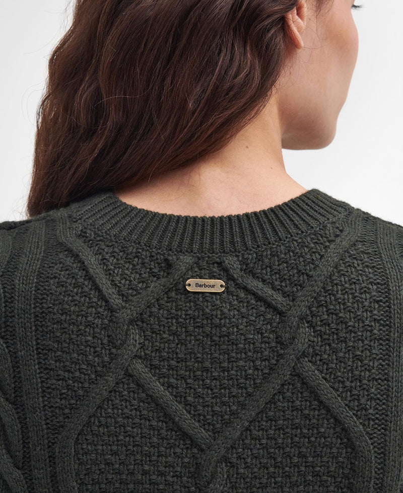 Laden Sie das Bild in Galerie -Viewer, Barbour Burne Crew Knitted Jumper, olive
