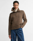 Barbour Lavensdale Quarter-Zip Jumper Deep Camel