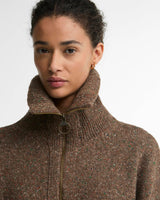 Barbour Lavensdale Quarter-Zip Jumper Deep Camel