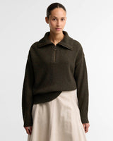 Barbour Lavensdale Quarter-Zip Jumper Olive