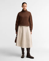 Barbour Stanford Fleck Rollneck Wool Jumper Rustic