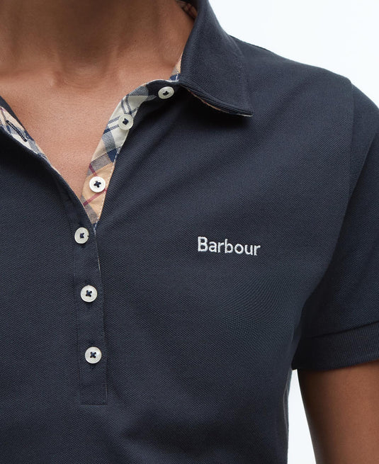 Barbour Portsdown Top, navy/primrose tartan