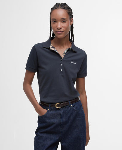 Barbour Portsdown Top, navy/primrose tartan