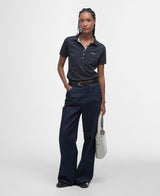 Barbour Portsdown Top, navy/primrose tartan