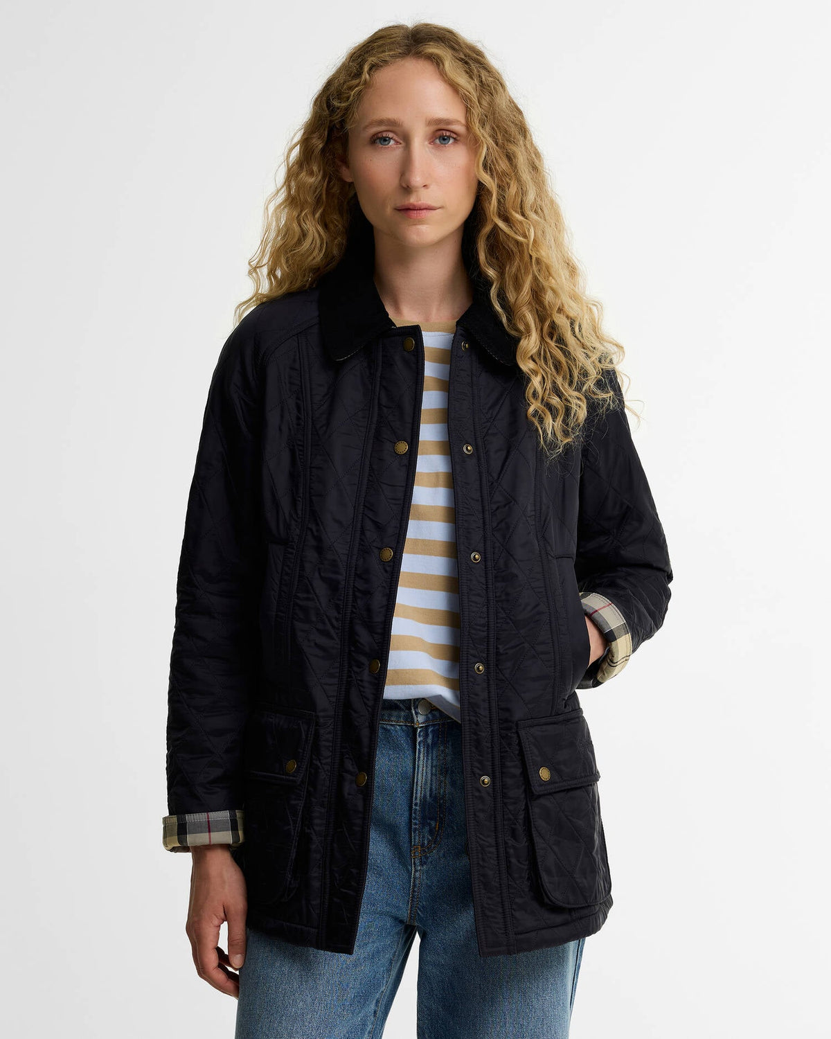 Barbour Beadnell Polarquilt Jacket Navy/Navy