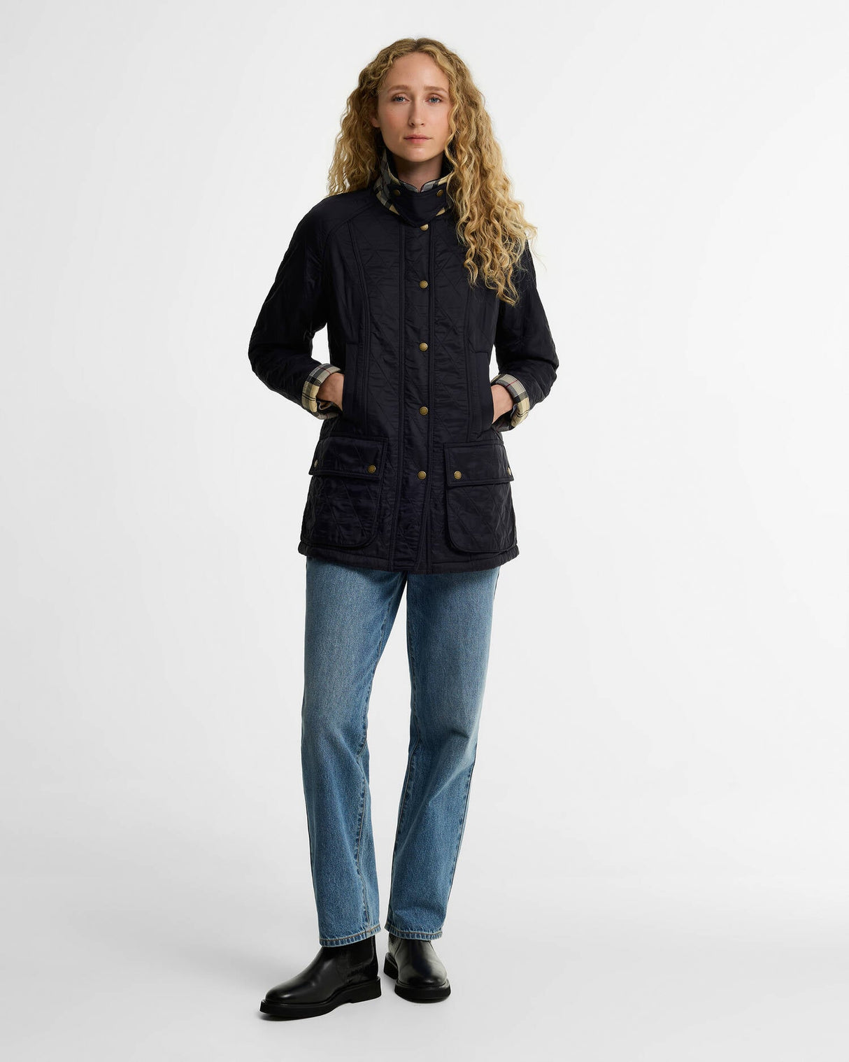 Barbour Beadnell Polarquilt Jacket Navy/Navy