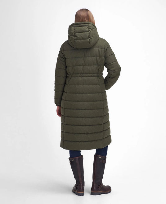 Barbour Clarence Puffer, olijf