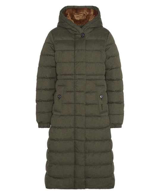 Barbour Clarence Puffer, olijf